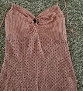 DKNY Pink knit top